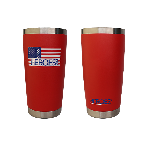 20 oz Stainless Steel Tumbler | HEROES.com