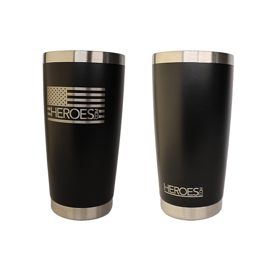 20 Ounce Etched Flag Tumblers (Wholesale)