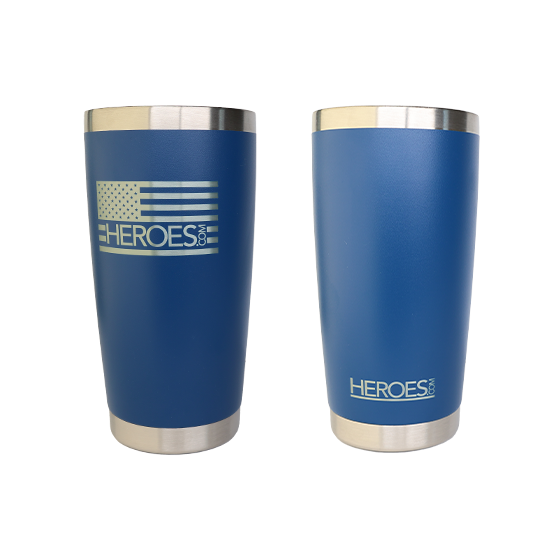 20 Ounce Etched Flag Tumblers (Wholesale)