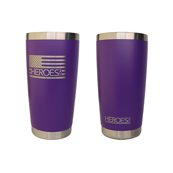 20 Ounce Etched Flag Tumblers (Wholesale)
