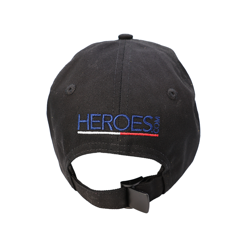 HEROES.com adjustable dad hat, classic 6-panel, breathable, 5% of purchase supports nonprofit