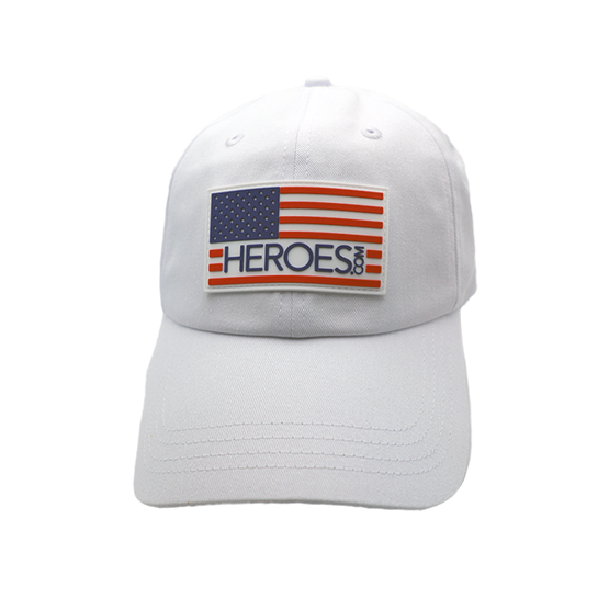 HEROES.com adjustable dad hat, classic 6-panel, breathable, 5% of purchase supports nonprofit