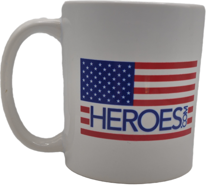 HEROES.com Flag Mug (Wholesale)