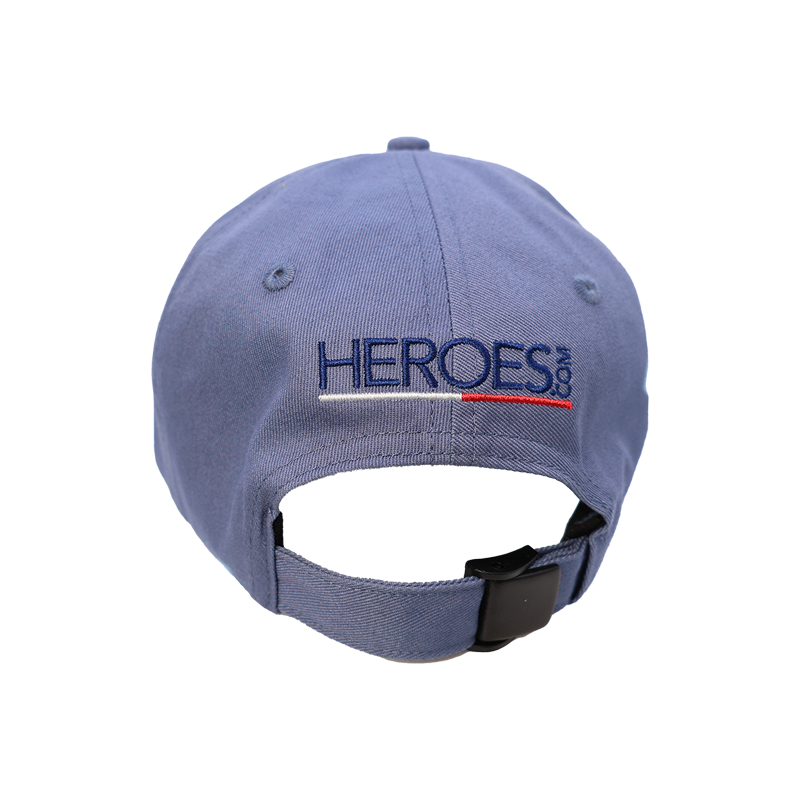 HEROES.com adjustable dad hat, classic 6-panel, breathable, 5% of purchase supports nonprofit