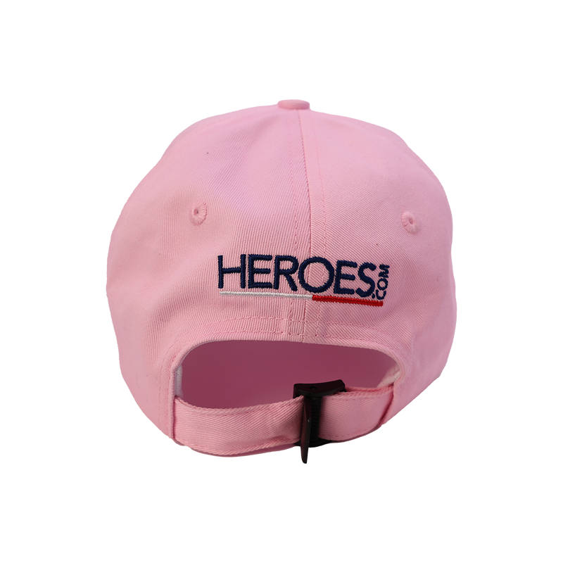 HEROES.com adjustable dad hat, classic 6-panel, breathable, 5% of purchase supports nonprofit