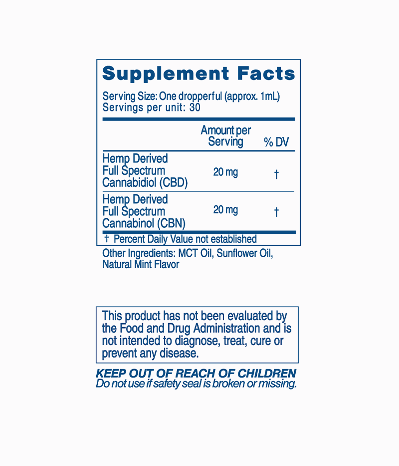 Nighttime Hemp Tincture – Sleep Support
