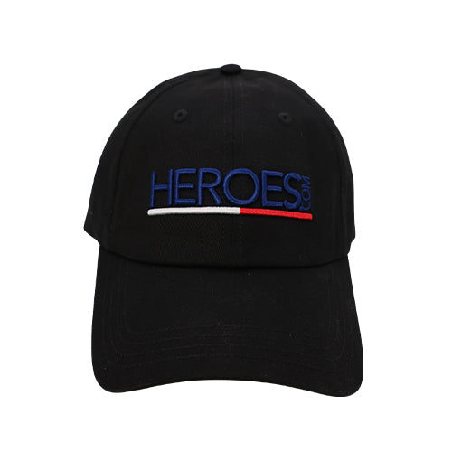 HEROES.com adjustable dad hat, classic 6-panel, breathable, 5% of purchase supports nonprofit