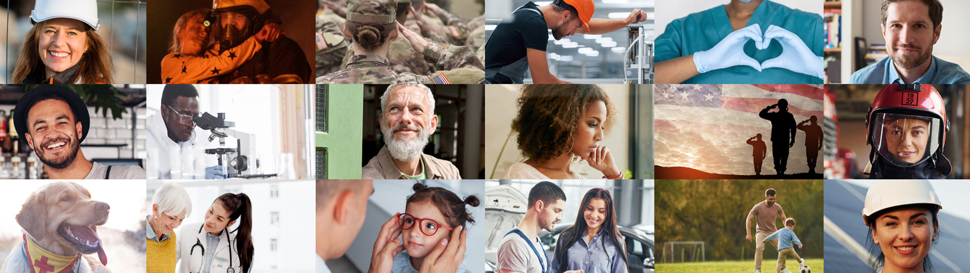 HEROES.com brand mission banner, gear for everyday heroes, emphasizing purpose-driven products and 5% nonprofit donation with each order