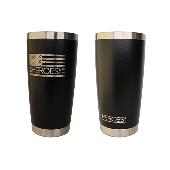 20 Ounce Etched Flag Tumblers