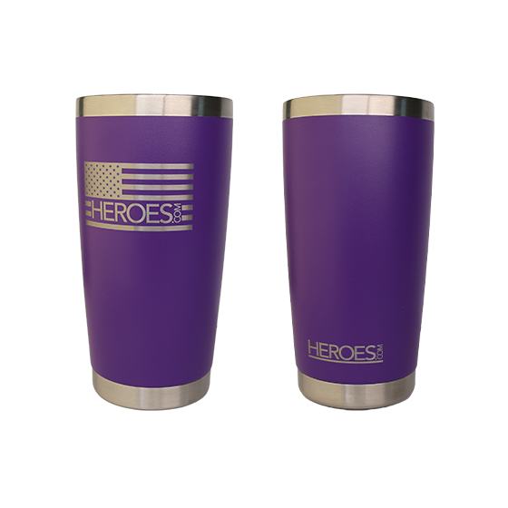 20 Ounce Etched Flag Tumblers