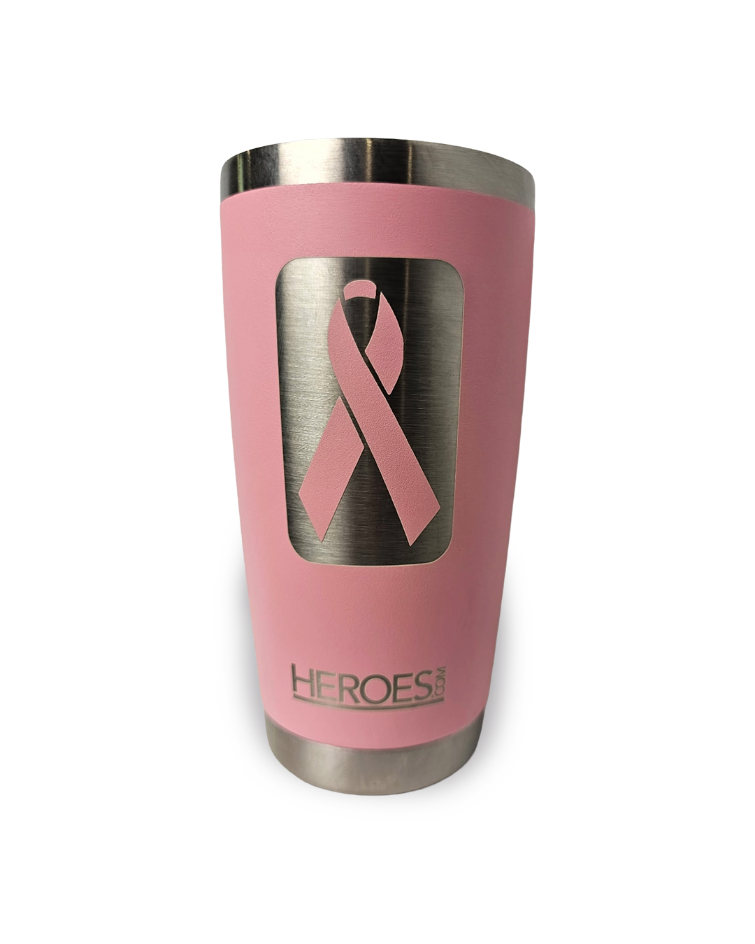 Pink 20 oz Tumbler – Breast Cancer Awareness